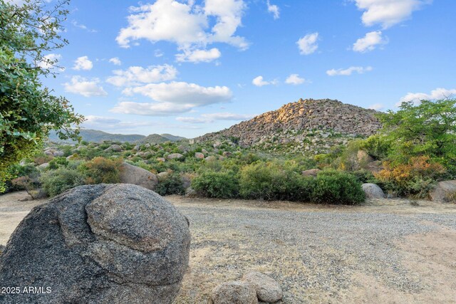 view of mountain feature