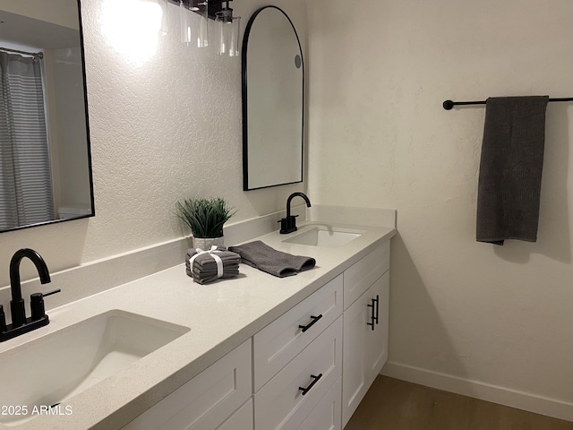 bathroom with vanity