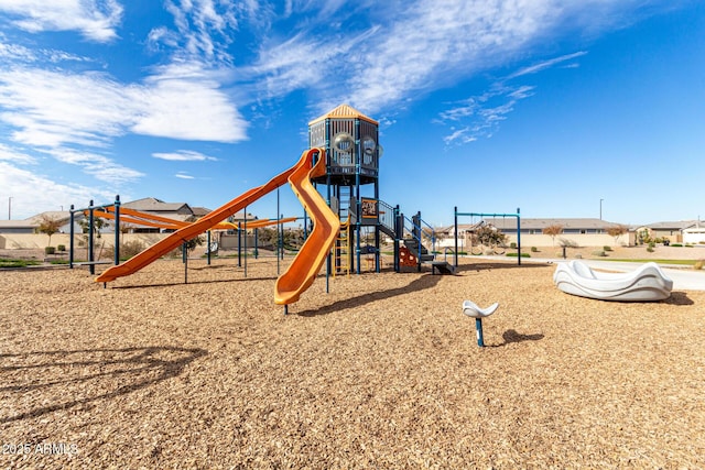 view of jungle gym