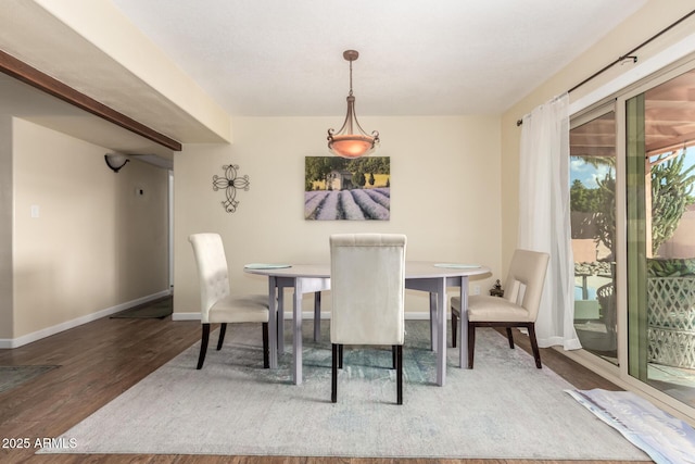 2843 E Captain Dreyfus Ave, Phoenix, AZ 85032 - dining room with wood finished floors and baseboards