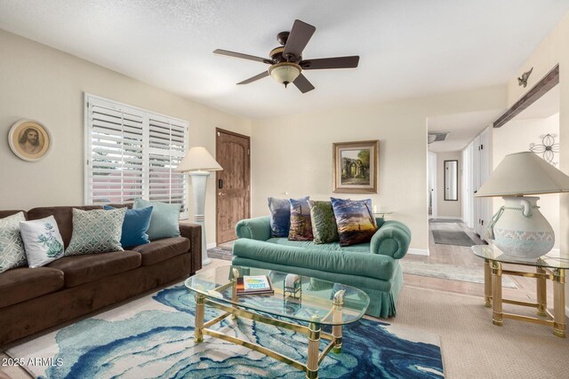 2843 E Captain Dreyfus Ave, Phoenix, AZ 85032 - living area featuring ceiling fan