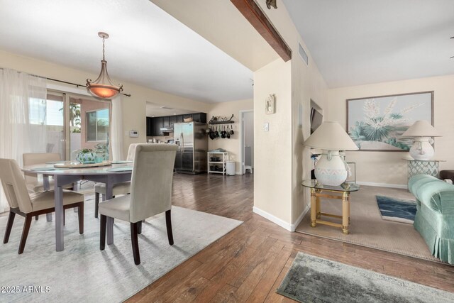 2843 E Captain Dreyfus Ave, Phoenix, AZ 85032 - dining space featuring hardwood / wood-style floors and baseboards