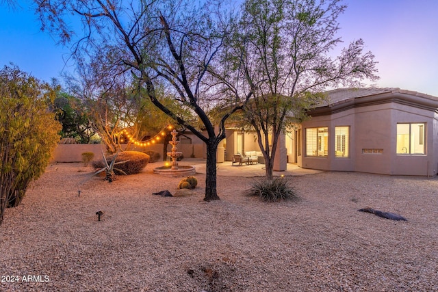 exterior space with a patio area