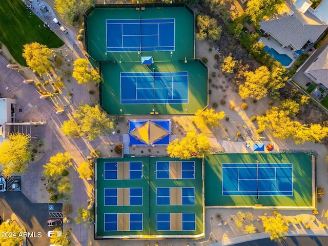 birds eye view of property