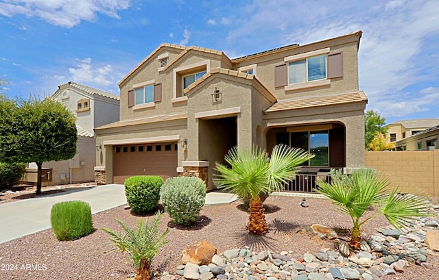 view of front of home featuring a garage