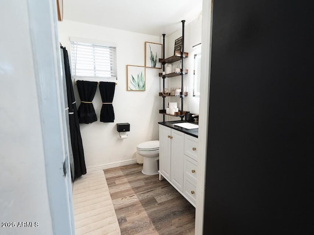1705 S Cedar Dr, Apache Junction, AZ 85120 - bathroom with vanity and wood finished floors