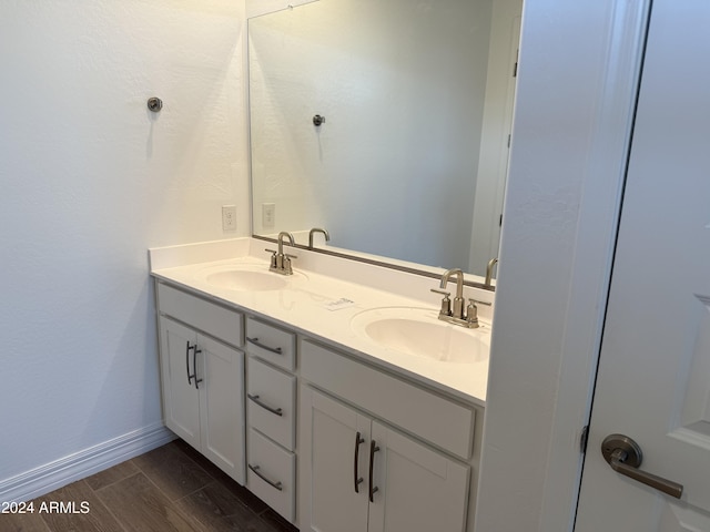 bathroom featuring vanity