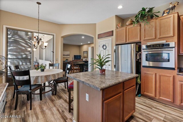 dining area featuring light hardwood / wood-style floors