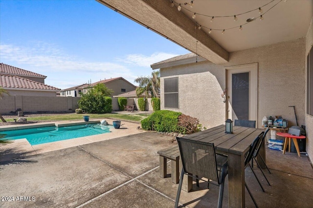 view of pool with a patio area