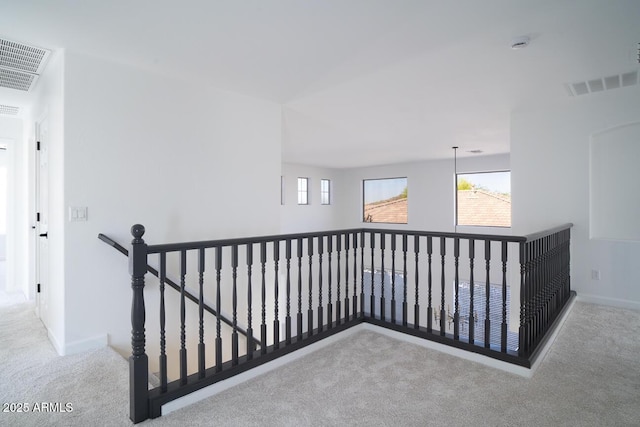 6014 W Oberlin Way, Phoenix, AZ 85083 - hall featuring carpet floors, an upstairs landing, and healthy amount of natural light