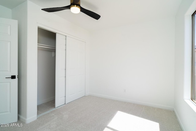 6014 W Oberlin Way, Phoenix, AZ 85083 - unfurnished bedroom featuring carpet, a closet, and ceiling fan