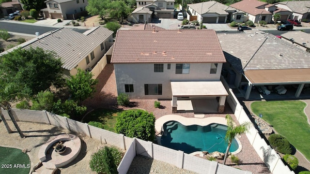 6014 W Oberlin Way, Phoenix, AZ 85083 - aerial view of residential area featuring a pool