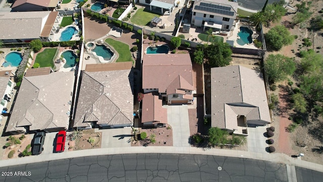 6014 W Oberlin Way, Phoenix, AZ 85083 - aerial view of property's location with a pool area and nearby suburban area
