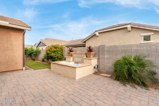 view of patio / terrace with a fenced backyard