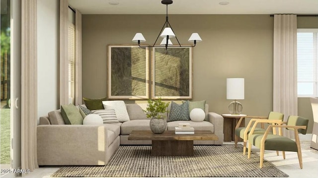 5064 S 234th Ave, Buckeye, AZ 85326 - living area featuring a chandelier