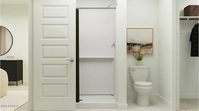 5064 S 234th Ave, Buckeye, AZ 85326 - full bath with a stall shower, baseboards, toilet, and vanity
