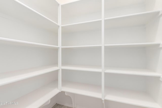 view of storage area
