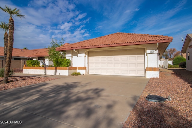 view of front of home featuring a garage