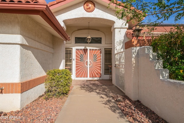 view of entrance to property