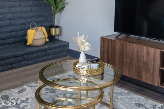living room featuring wood finished floors