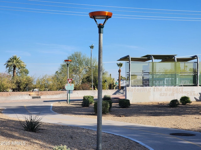 view of street with street lights