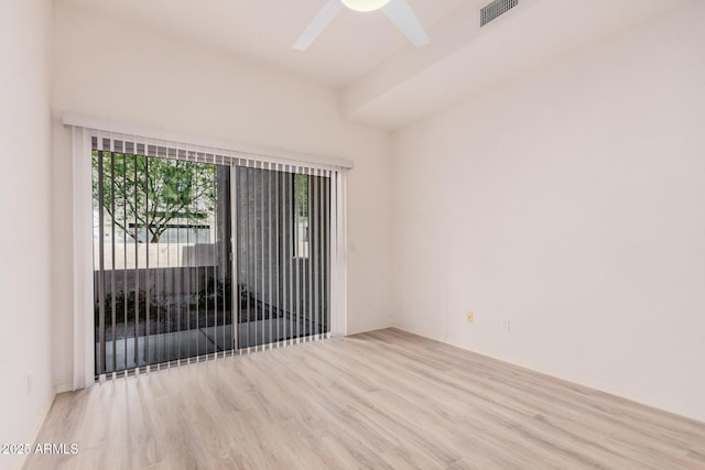 205 N 74th St Unit 110, Mesa, AZ 85207 - unfurnished room featuring wood finished floors and ceiling fan