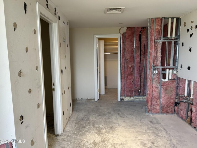 corridor with visible vents