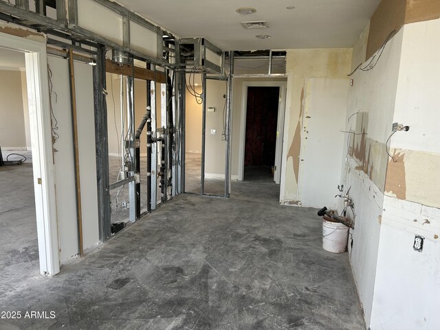 hallway with visible vents