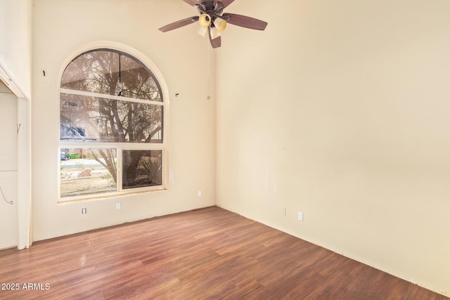 4922 W Fallen Leaf Ln, Glendale, AZ 85310 - empty room featuring wood finished floors and ceiling fan