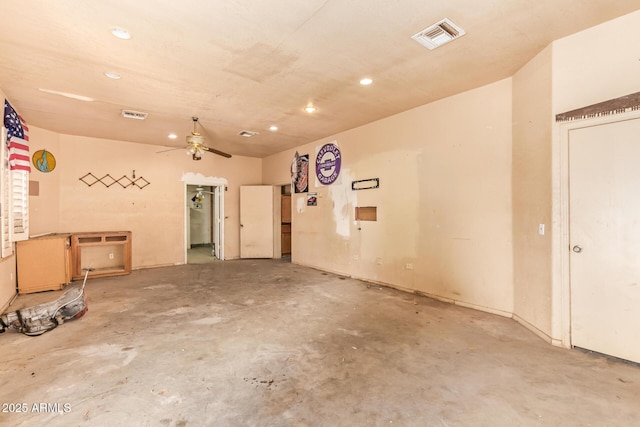 4922 W Fallen Leaf Ln, Glendale, AZ 85310 - garage with recessed lighting and a ceiling fan