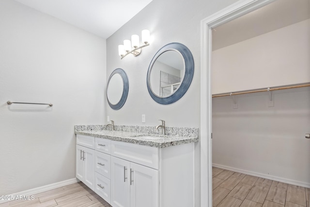 bathroom with vanity