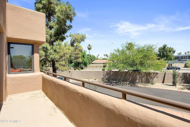 view of balcony