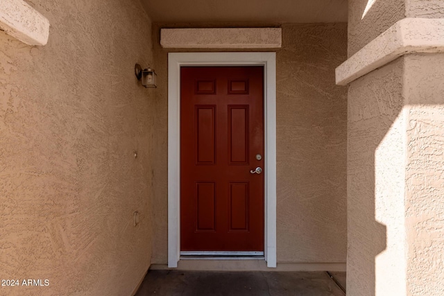 view of entrance to property