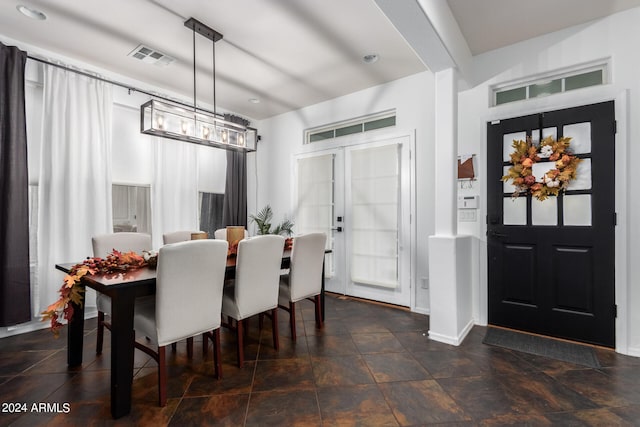 view of dining room