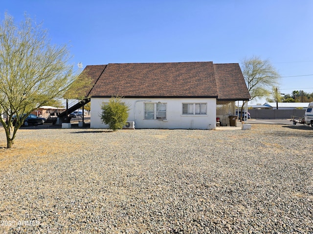 view of rear view of property