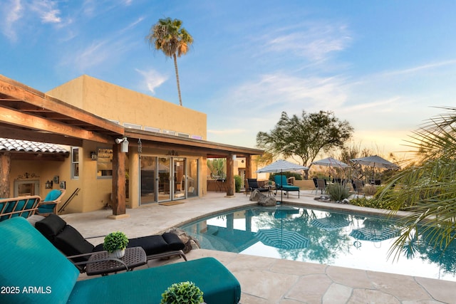 pool featuring a patio