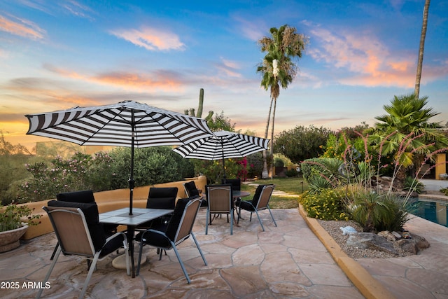 view of patio / terrace featuring outdoor dining space