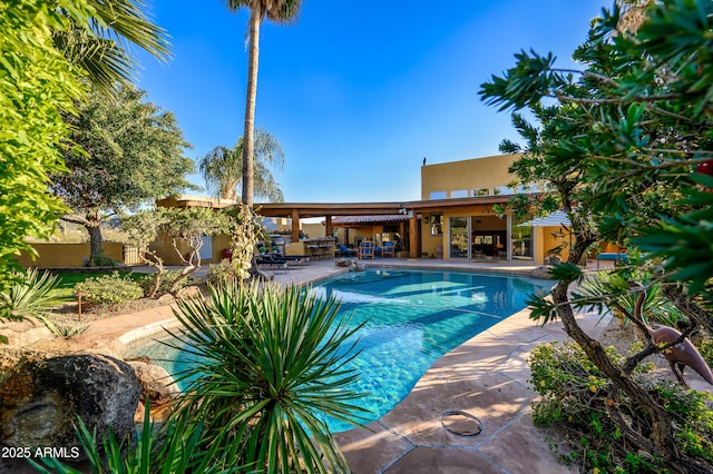 pool featuring a patio