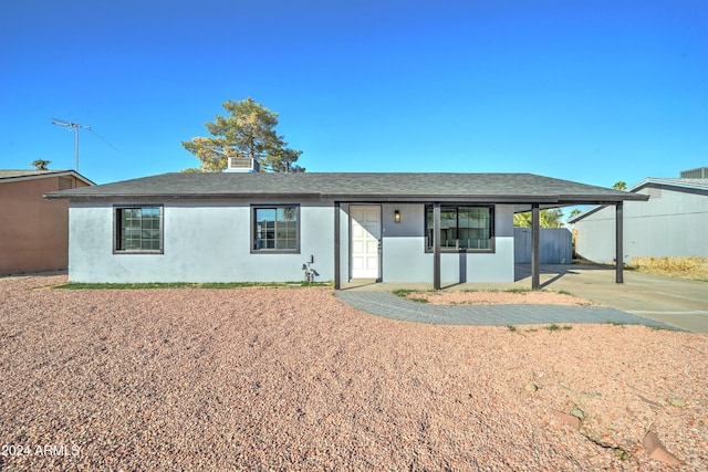 view of ranch-style home