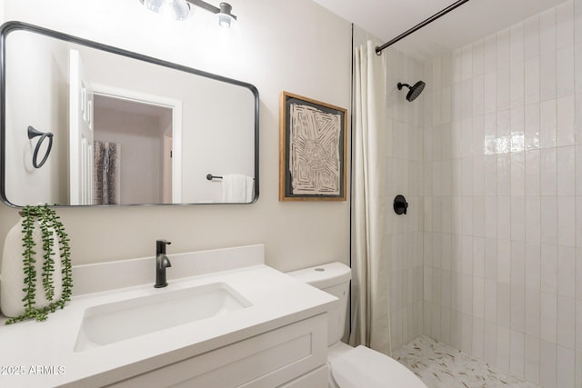 1301 N 44th St, Phoenix, AZ 85008 - full bath featuring toilet, vanity, and a tile shower