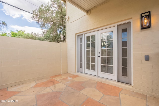 1301 N 44th St, Phoenix, AZ 85008 - view of patio / terrace featuring french doors