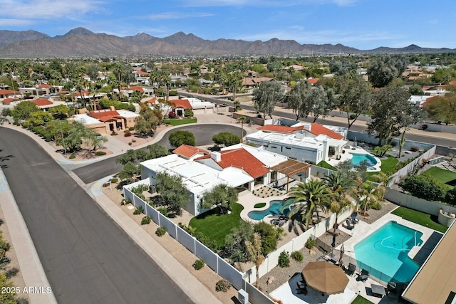 10013 N 106th Pl, Scottsdale, AZ 85258 - bird's eye view with a mountain view and a residential view