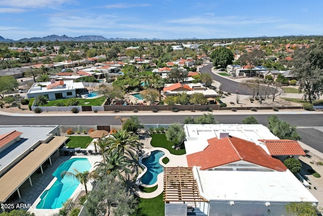 10013 N 106th Pl, Scottsdale, AZ 85258 - aerial view with a mountain view