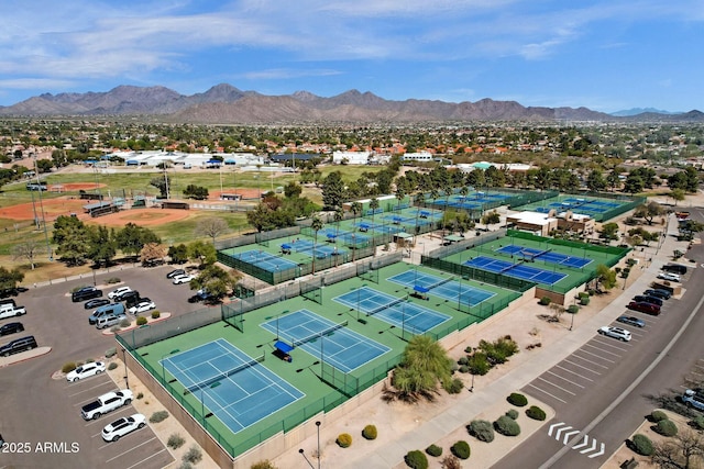 10013 N 106th Pl, Scottsdale, AZ 85258 - birds eye view of property with a mountain view
