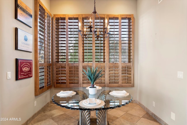 view of dining room