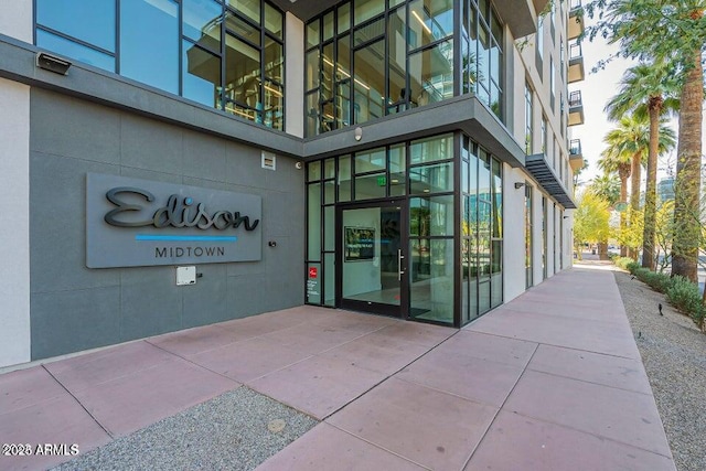 view of exterior entry