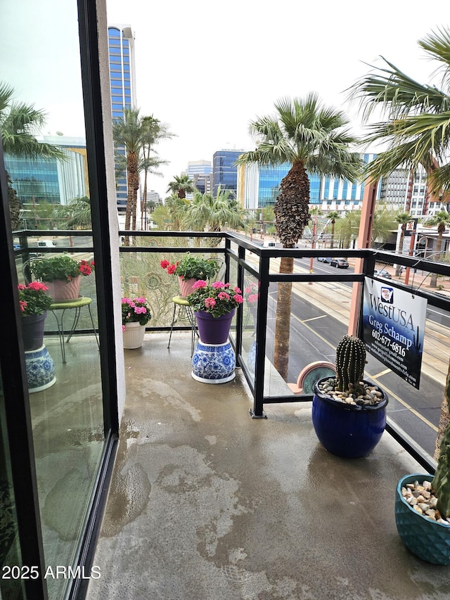 view of balcony