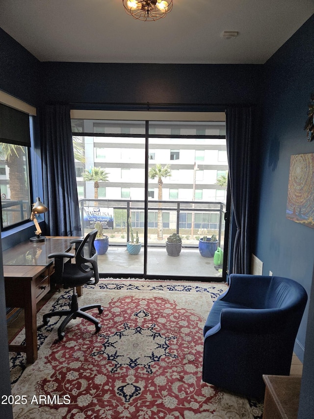 view of office