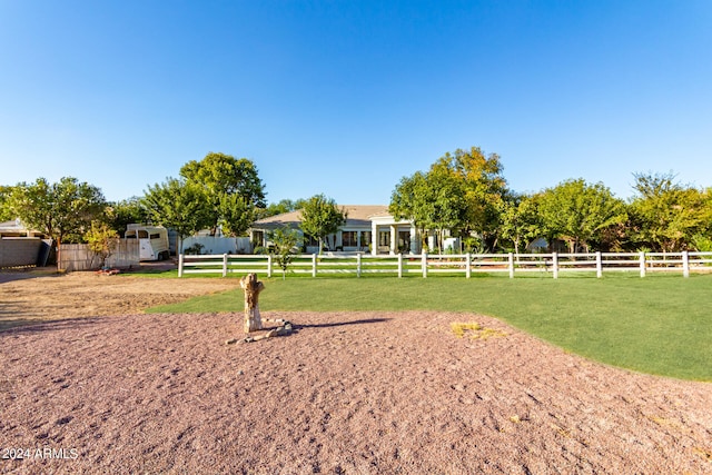 exterior space featuring a rural view