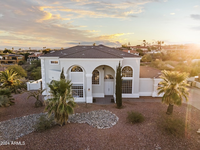 view of mediterranean / spanish-style house